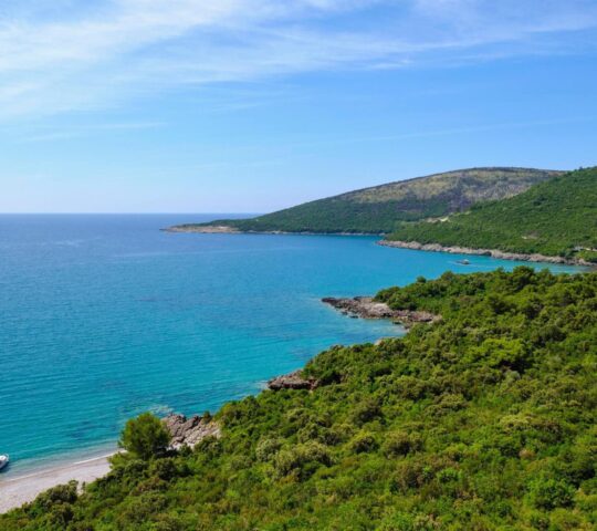 The secluded bays of the Luštica Peninsula, Montenegro