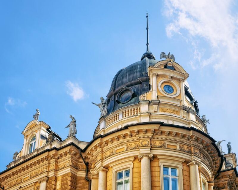 Decoration of building in historical center of Ljubljana decor, decoration, decorated, tower, house, architecture, building, ljubljana, slovenia, slovenian, slovenija, europe, european, view, landmark, travel, tourism, beautiful, spring, summer, outdoor, background, famous, destination, city, capital, town, touristic, old, urban, street, historic, historical, center, medieval, ancient, square Decoration of a building in the historical center of Ljubljana, Slovenia