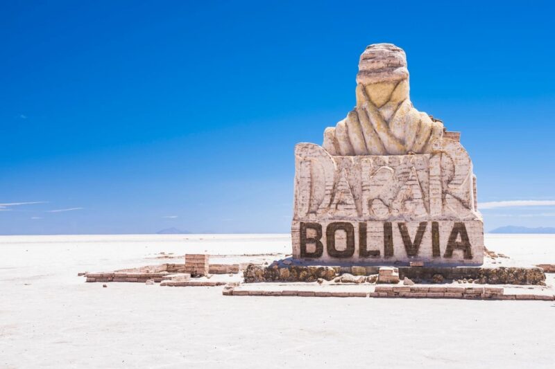 Dakar Rally Bolivia monument, Uyuni Salt Flats (Salar de Uyuni), Uyuni, Bolivia, South America Bolivia, Dakar Rally, Dakar Rally Bolivia monument, Desert, Landscape, Statue, Uyuni, Uyuni Salt Flats, arid, bolivian, clear blue sky, dry, environment, latin america, monument, nobody, potosi department, rally, salar de uyuni, salt, salt flats, scenery, south america, south american Dakar Rally Bolivia monument, Uyuni Salt Flats (Salar de Uyuni), Uyuni, Bolivia Uyuni salt flats
