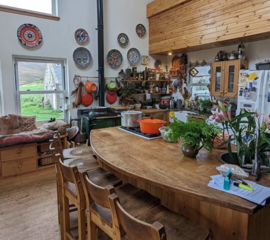 Cooking with Ghillie Basan in her Highland kitchen with the aromas of locally sourced ingredients