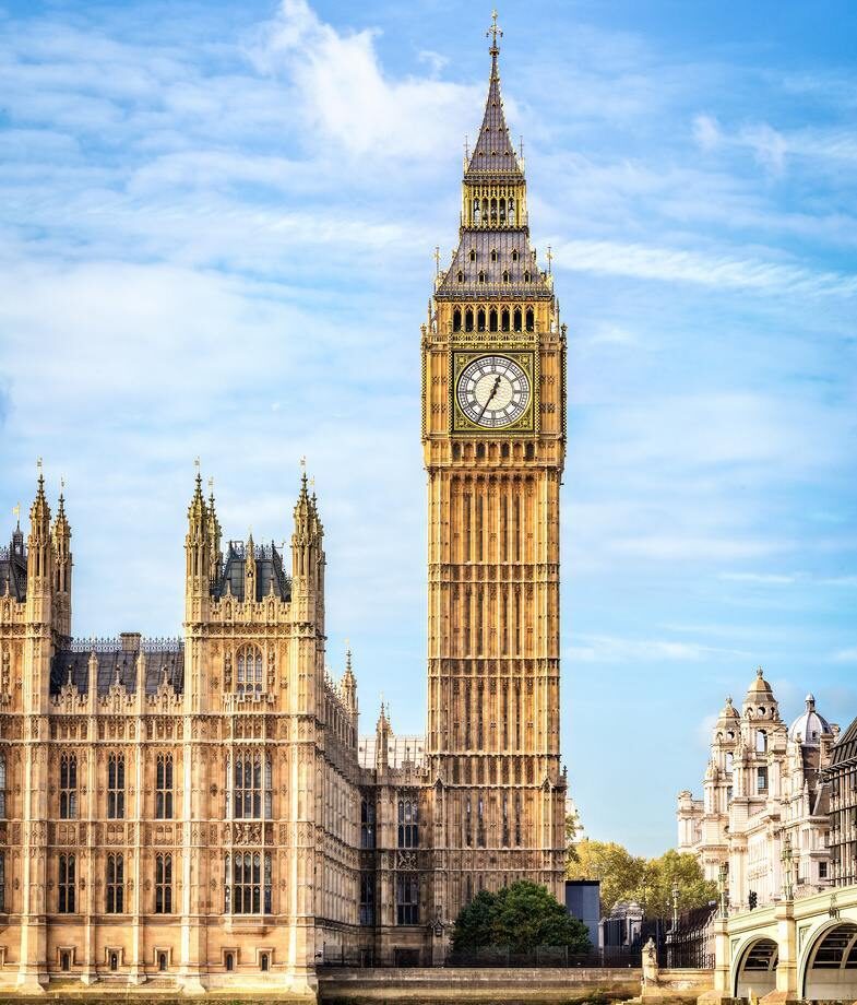 The Colosseum in Rome, Italy and London’s Big Ben in England.