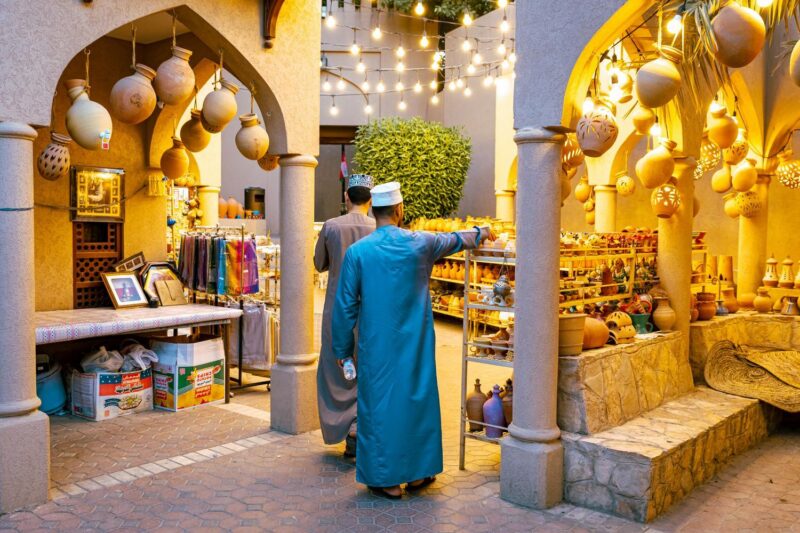 traditional market and souks in Oman
