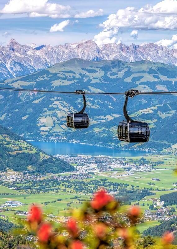 panoramic views Tyrol region cable car