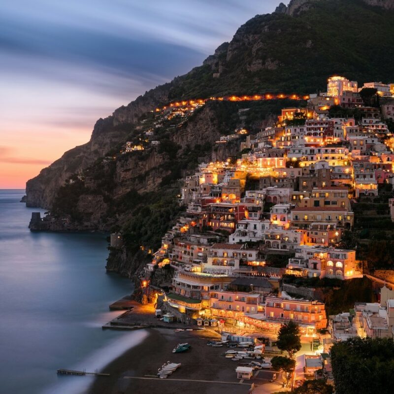 Amalfi Coast at night