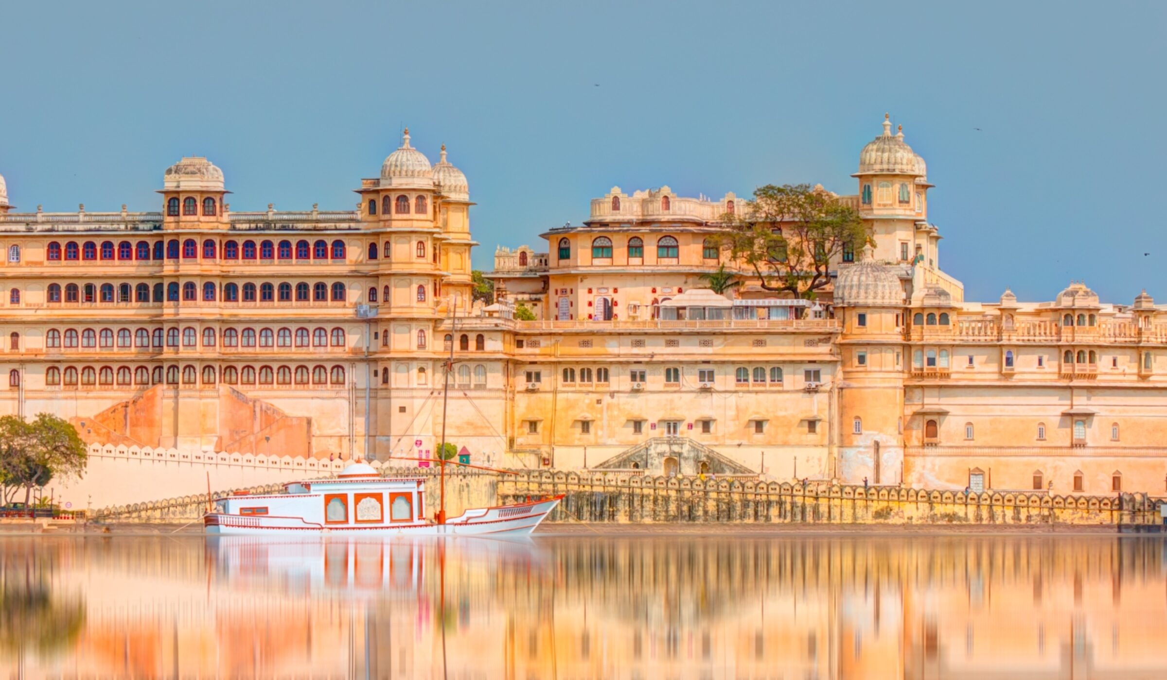 Udaipur City Palace from Lake Pichola. Udaipur, Rajasthan, India by muratart