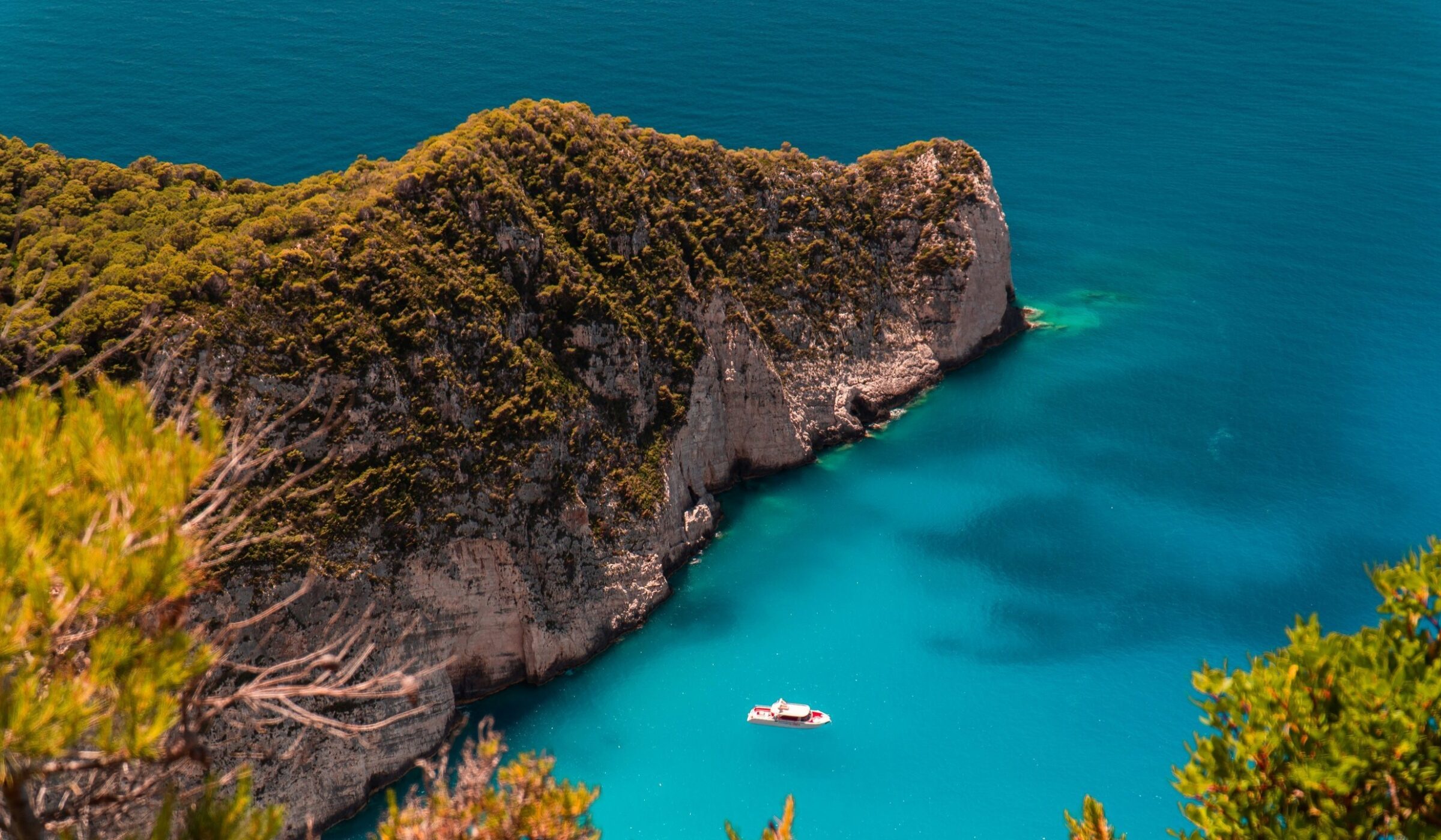 Private cove exploring Greek islands