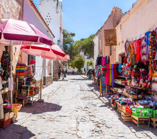 Browse local markets and take home regional Andean crafts