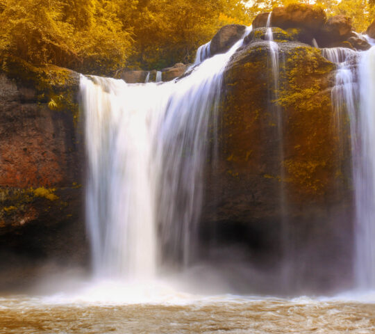 Enjoy a scenic hike to Heow Suwat waterfall
