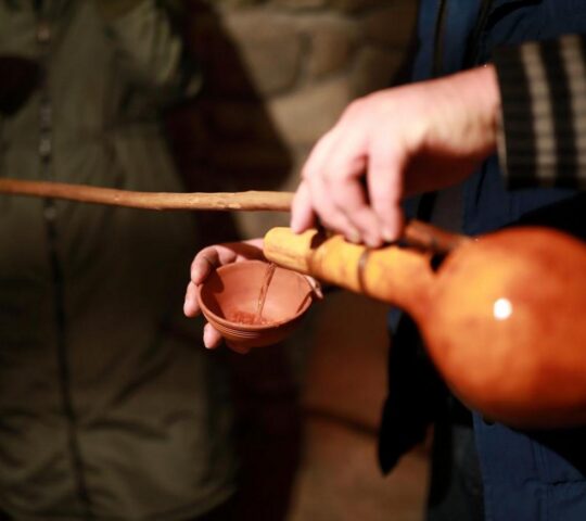 Taste traditionally made Georgian wines