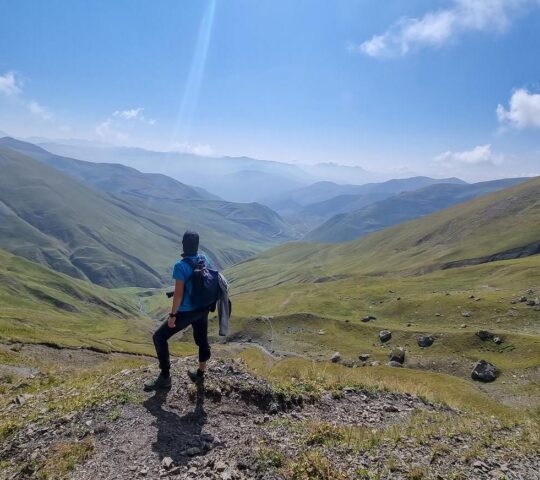 Admire the views on a hike in Kazbegi National Park