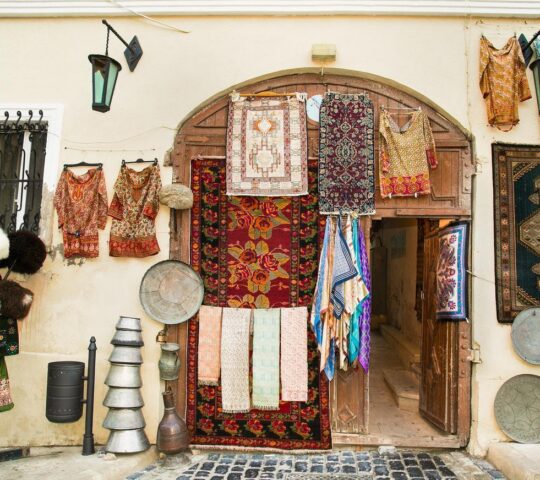 Browse the bazaars of Baku
