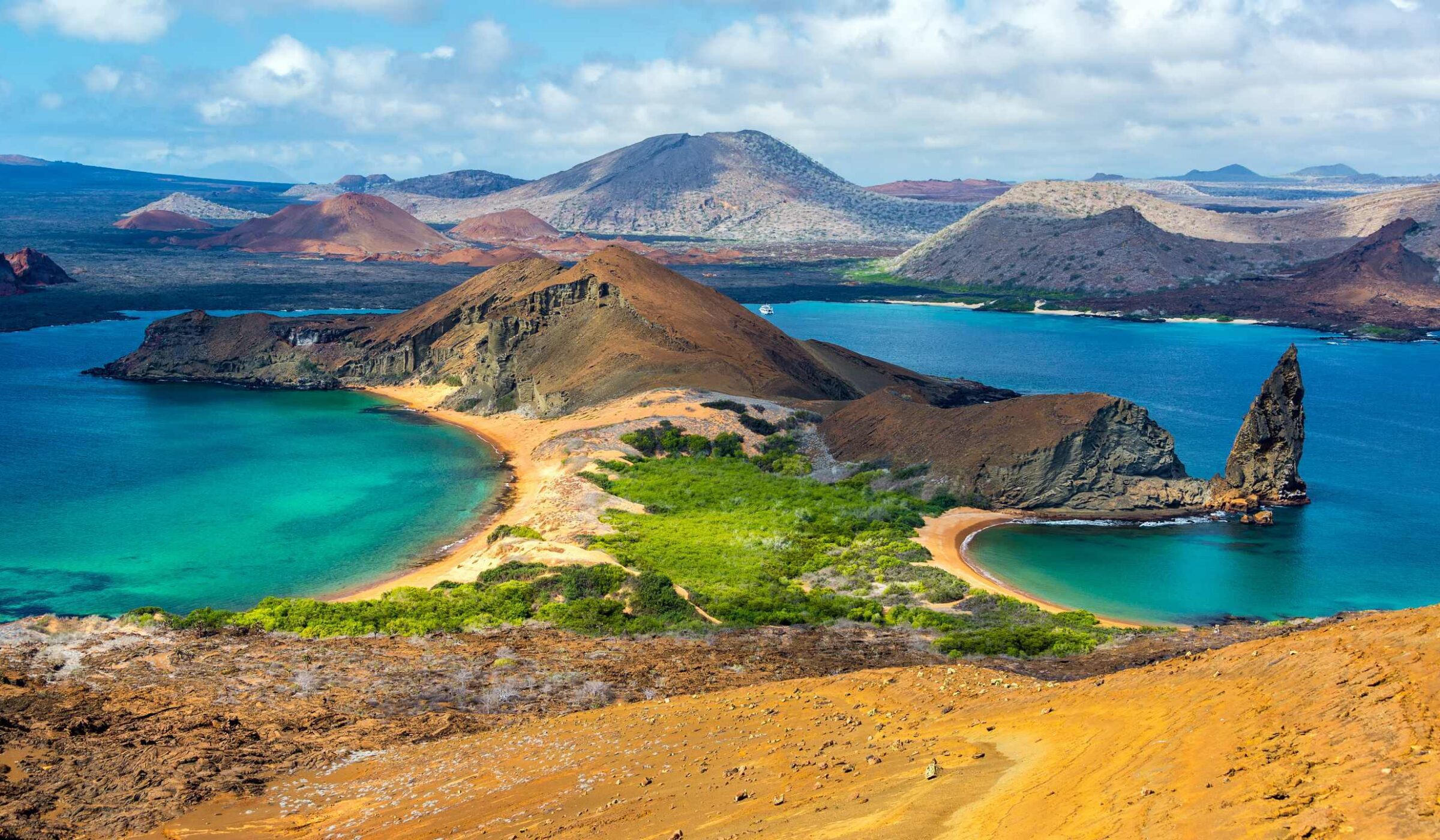 View from Bartolome Island in the Galapagos