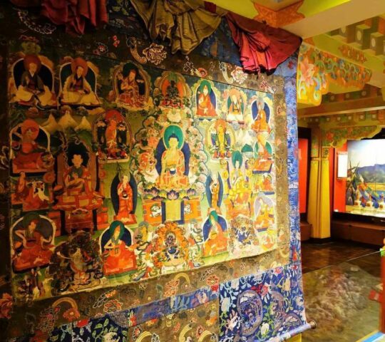 Thangka art is often used as a meditation aid.