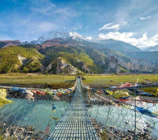 Hike through the varied landscape of Annapurna.