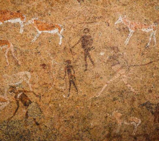 Ancient rock art at Twyfelfontein